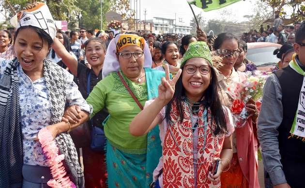 मेघालय में तीन महिलाएं जीतीं, नागालैंड में नहीं खुला खाता - women candidates in Meghalaya & Nagaland election