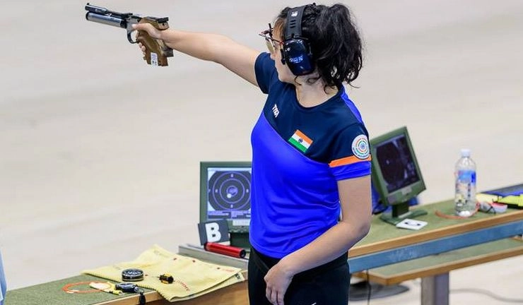 स्टार निशानेबाजी में जसपाल राणा की बेटी देवांशी ने दिखाया कमाल - Shooter Devanshi Rana, Junior Shooting World Cup