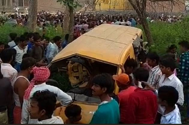 कुशीनगर का दर्द, मृत सात बच्चे भाई-बहन - kushinagar school bus Accident