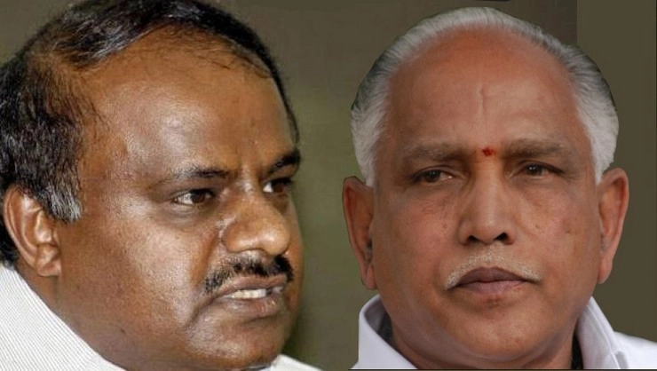 कुमारस्वामी ने कहा, हमारे दो विधायकों को किया हाईजैक, येदियुरप्पा बोले- उनके बिना हम बहुमत कैसे साबित करेंगे - Karnataka floor test