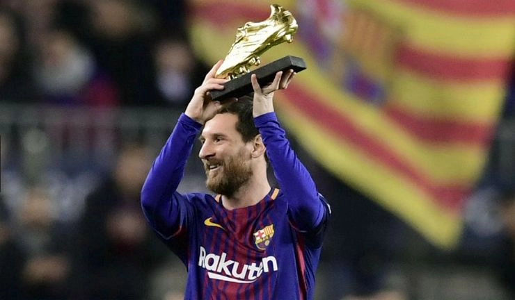 अर्जेंटीना के सुपर स्टार मैसी रिकॉर्ड 5वीं बार 'गोल्डन शू' अवॉर्ड हासिल कर दुनिया के पहले फुटबॉलर बने - Lionel Messi Golden Shoe Award