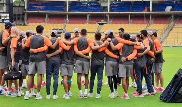 अफगान टेस्ट से पूर्व टीम इंडिया दिखाई दी नई प्रैक्टिस जर्सी में