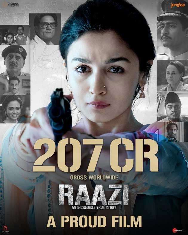 आलिया भट्ट की राज़ी बॉक्स ऑफिस पर 200 करोड़ पार - Alia Bhatt, Raazi, Box Office, 200 crore