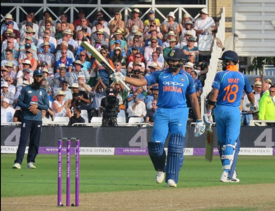 भारत ने इंग्लैंड को 8 विकेट से रौंदा, कुलदीप यादव के 6 विकेट के बाद रोहित शर्मा ने जड़ा शतक - india wins nottingham oneday