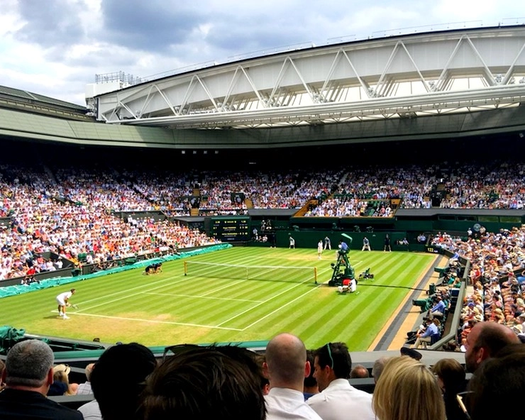 विंबलडन में खेल से ज्यादा खिलाड़ियों के दर्शक - Viewers of more players than sports at Wimbledon