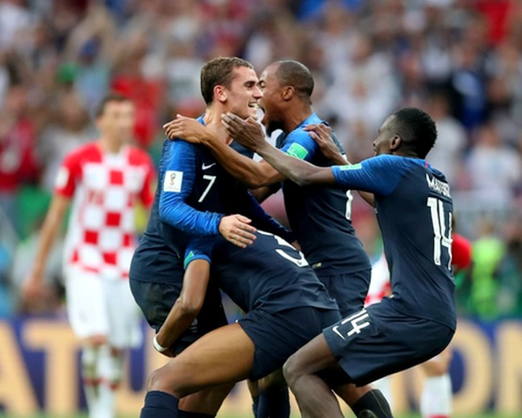 फ्रांस-क्रोएशिया विश्वकप फाइनल मैच के हाईलाइट्‍स