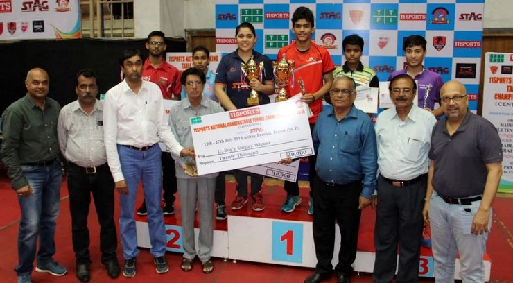 सेंट्रल इंडिया टेबल टेनिस में मप्र की अनुषा कुटुम्बले को खिताब - Central India Table Tennis