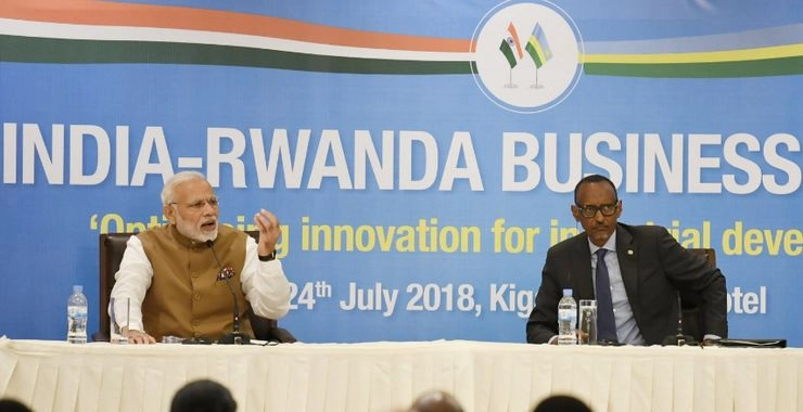 मोदी ने रवांडा के उद्यमियों को दिया निवेश का आमंत्रण
