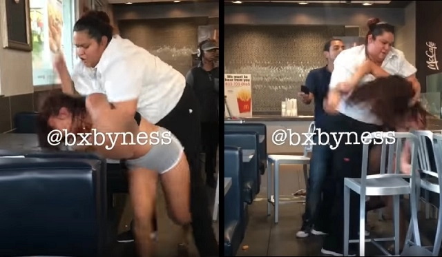 McDonald’s में दो महिलाओं के बीच हुई फाइट, आपस में खूब जड़े थप्पड़ - customer and employee fight in mcdonalds