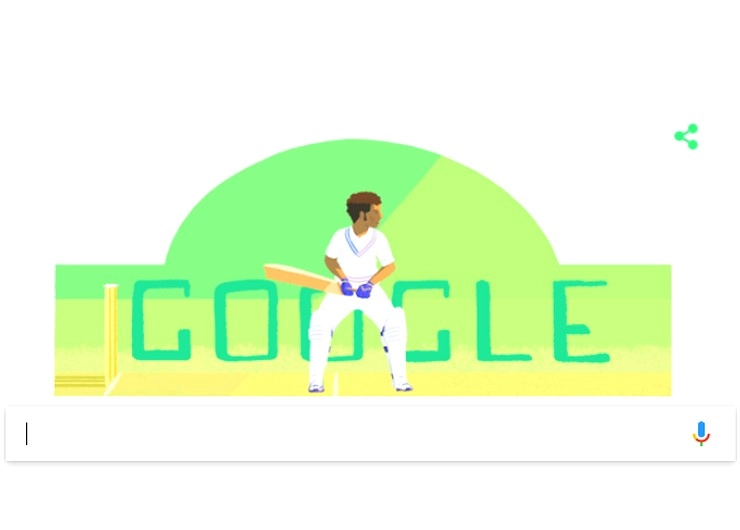 गूगल ने डूडल के जरिए भारतीय क्रिकेटर दिलीप सरदेसाई को उनके 78वें जन्मदिन पर दी श्रद्धांजलि