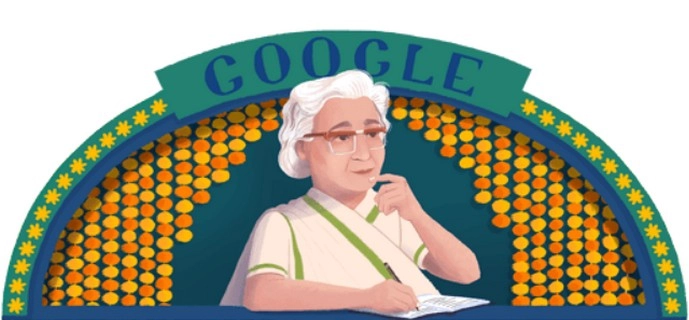 Google ने Doodle से इस्मत चुगताई को किया याद - Urdu writer Ismat Chughtai, Doodle