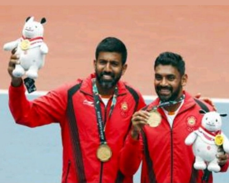 रोहन बोपन्ना और दिविज शरण की जोड़ी ने दिया भारत को छठा गोल्ड - gold medal