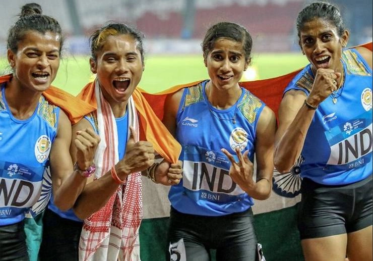 Asian Games : जॉनसन और महिला रिले टीम ने भारत को दिलाया 'सोना'