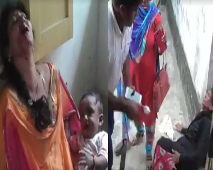 हिन्दू लव जिहाद के VIRAL वीडियो का क्या है सच.. - sub Inspector beats wife and mother in law, video viral