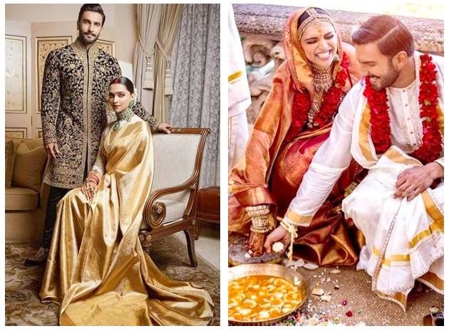 ट्रेंड में दीपिका पादुकोण के वेडिंग और रिसेप्शन की साड़ी, शोरूम पर आउट ऑफ स्टॉक - deepika padukone s wedding and reception saree replica sold out