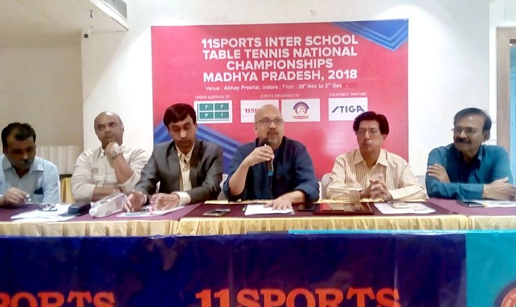 इलेवन स्पोर्ट्‍स इंटर स्कूल्स नेशनल टेबल टेनिस स्पर्धा 29 नवंबर से इन्दौर में