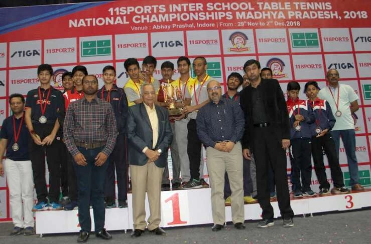 प्रफुल्ला सेन, इंन्सिफ्री हाउस, जमनाबाई नरसी और टैक्नो इंडिया को खिताबी सफलता - Eleven Sports, National Schools Table Tennis
