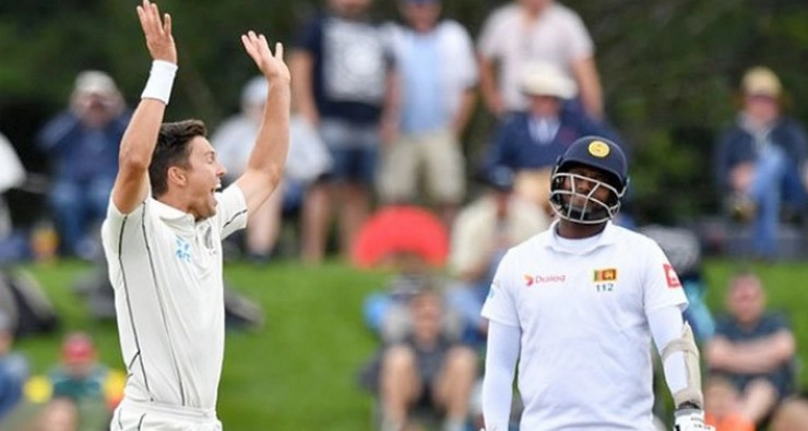 ट्रेंट बोल्ट के झटकों से श्रीलंका ढेर, न्यूजीलैंड ने कसा शिकंजा - Sri Lanka-New Zealand Test Cricket Match