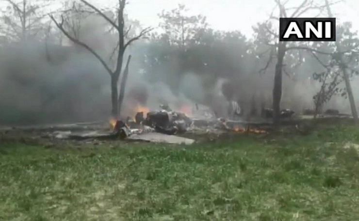 कुशीनगर में लड़ाकू विमान जगुआर क्रैश, जांच के आदेश - Jaguar plane Crash in up