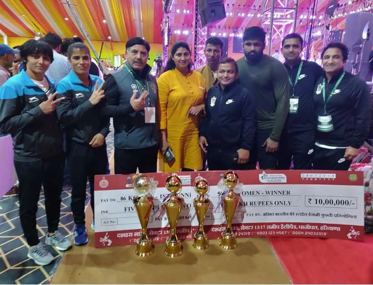 रेलवे ने जीती अखिल भारतीय फ्रीस्टाइल 1 करोड़ की इनामी कुश्ती प्रतियोगिता