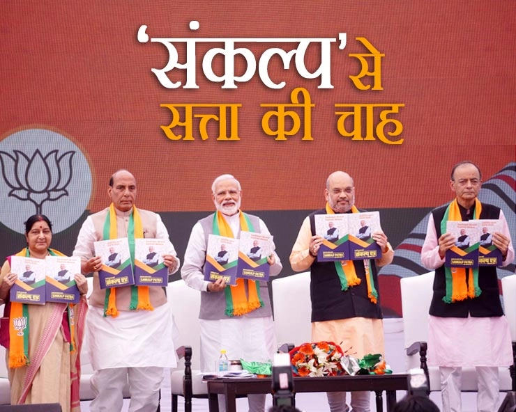क्या एक बार फिर पूरा होगा भाजपा का 'सत्ता संकल्प' - Lok Sabha election 2019 BJP manifesto