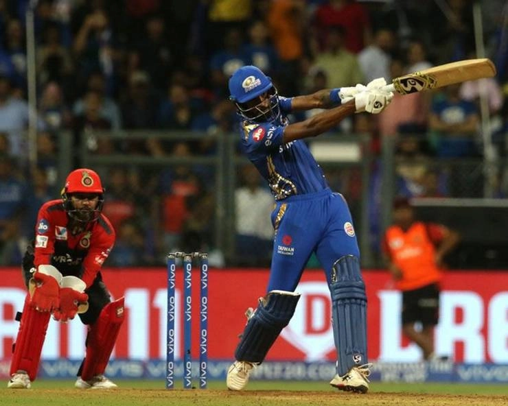 आईपीएल में मुंबई इंडियन्स और रॉयल चैलेंजर्स बेंगलोर मैच के हाईलाइट्‍स