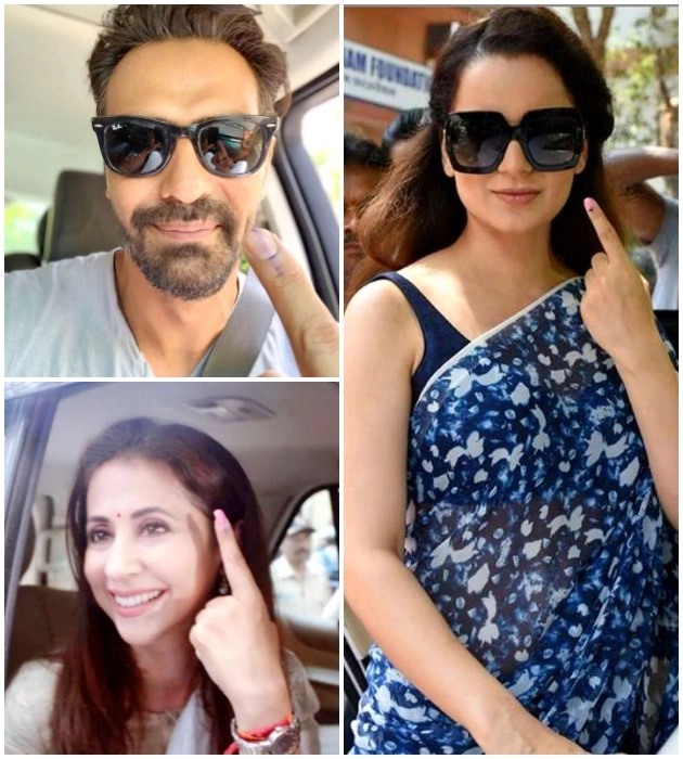 वोट डालने के लिए मुंबई में फिल्म स्टार्स का जोश हाई है - loksabha elections 2019 bollywood celebrities cast their vote