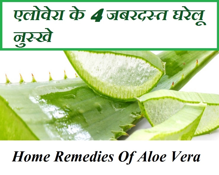 आप भी जानिए एलोवेरा के 4 जबरदस्त घरेलू इस्तेमाल - 4 Home remedies of Aloe Vera