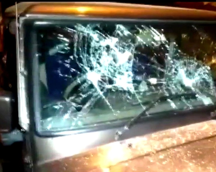 पश्चिम बंगाल में भाजपा नेता मुकुल रॉय की गाड़ी में तोड़फोड़ - BJP leader was attacked Mukul Roy's car