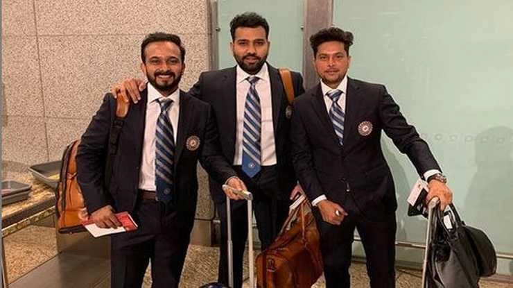 World Cup 2019 : भारतीय टीम विश्व कप 2019 के लिए रवाना - Indian team departs for World Cup 2019