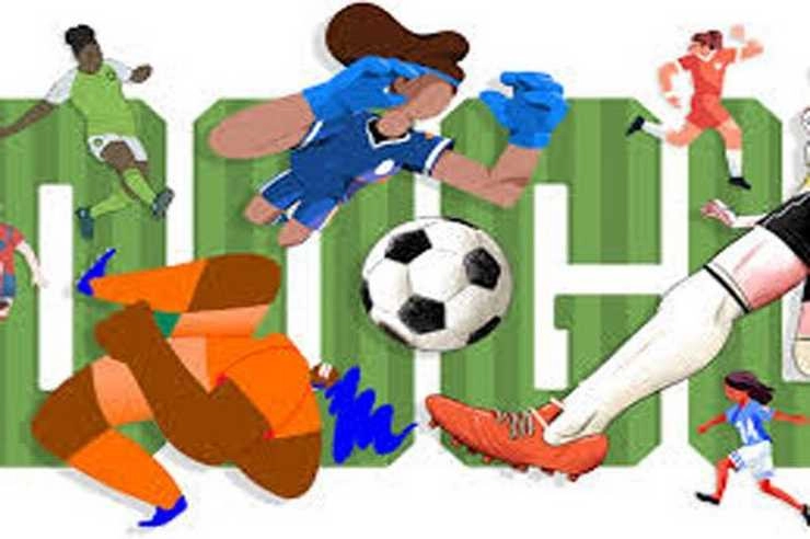 महिला फुटबॉल विश्व कप को समर्पित गूगल डूडल