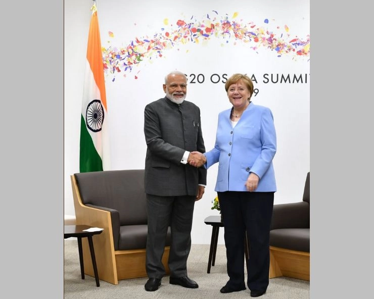 प्रधानमंत्री मोदी और मर्केल की मुलाकात में भारत-जर्मनी रिश्तों को प्रगाढ़ बनाने पर चर्चा