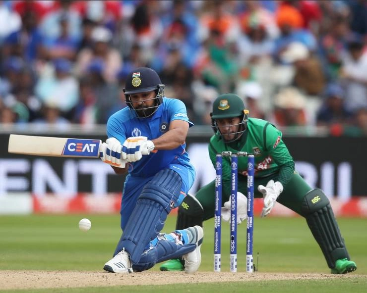 बांग्लादेश के खिलाफ रोहित शर्मा ने चौकों और छक्कों की बारिश कर डुबोए कई रिकॉर्ड - World Cup Cricket, Rohit Sharma