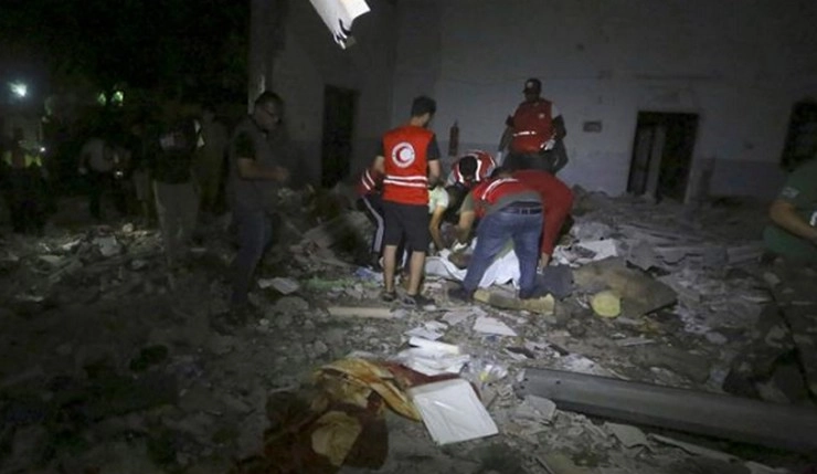 लीबिया में हवाई हमले में 40 लोगों की मौत