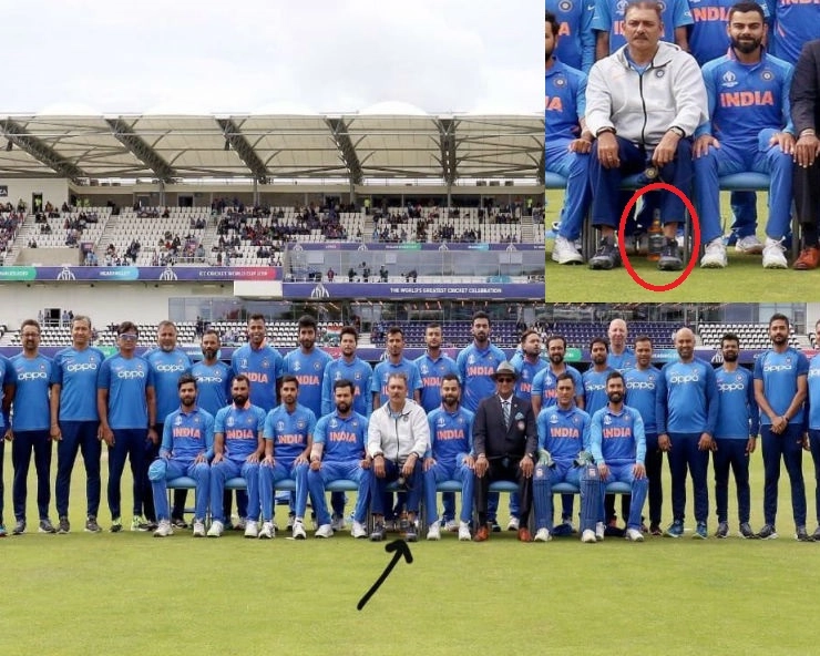क्या वाकई में रवि शास्त्री के पैरों के पास शराब की बोतल रखी थी... - Team India head coach Ravi Shastri trolled over fake pic with a liquor bottle