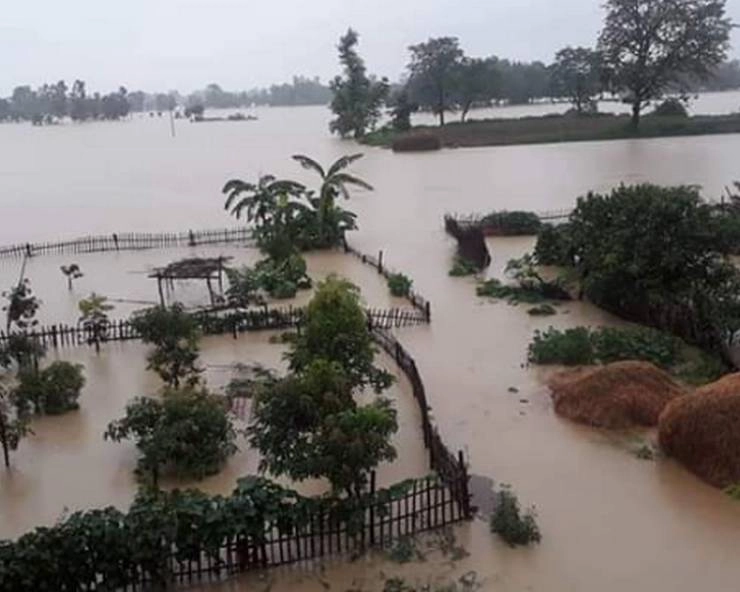 नेपाल के पानी से यूपी में बाढ़, सरयू खतरे के निशान के पार, 100 से ज्यादा गांव डूबे - flood in UP from Nepal water