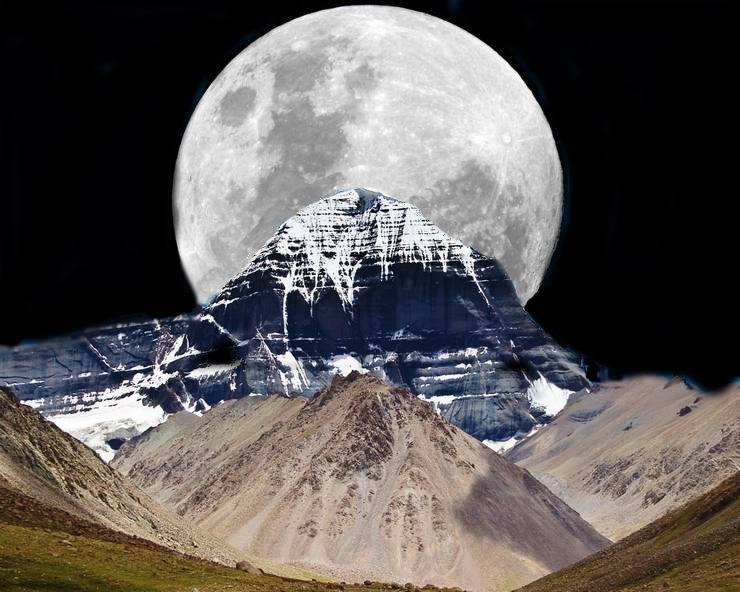 क्या शिव के मस्तक पर विराजित चंद्रमा का रहस्य छुपा है कैलाश पर्वत में? - kailash mountain moon