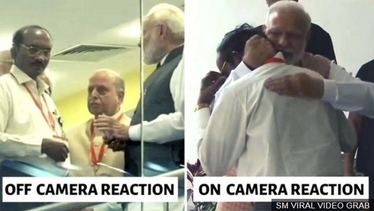 Chandrayaan 2 : इसरो चीफ के सिवन को क्या पीएम मोदी ने कैमरा देखकर दी थी सांत्वना? - Chandrayaan 2, ISRO Chief, PM Modi