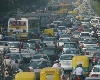 भारी यातायात के कारण मध्य दिल्ली में जाम की स्थिति