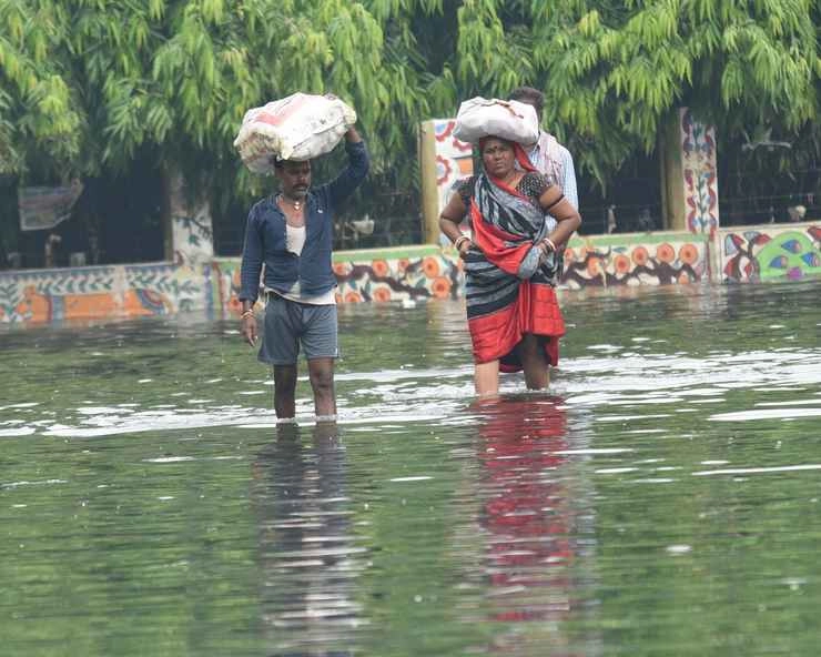 बिहार में बारिश से हाहाकार, सड़कें नदी में तब्दील, डिप्टी CM के आवास में घुसा पानी - Heavy rain in Bihar, roads submerged due to rains in patna