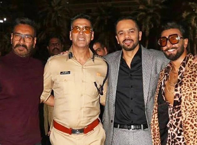 अक्षय कुमार की फिल्म 'सूर्यवंशी' की शूटिंग के लिए अजय देवगन और रणवीर सिंह पहुंचे हैदराबाद | Ranveer Singh heads to Hyderabad to shoot the finale of Sooryavanshi with Akshay Kumar and Ajay Devgn