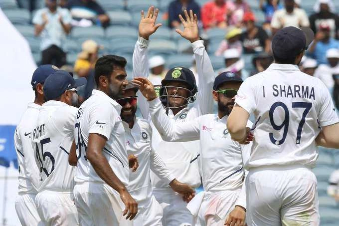 india-south africa test match | भारत ने पुणे टेस्ट में दक्षिण अफ्रीका को एक पारी और 137 रनों से हराया, सीरीज पर कब्जा