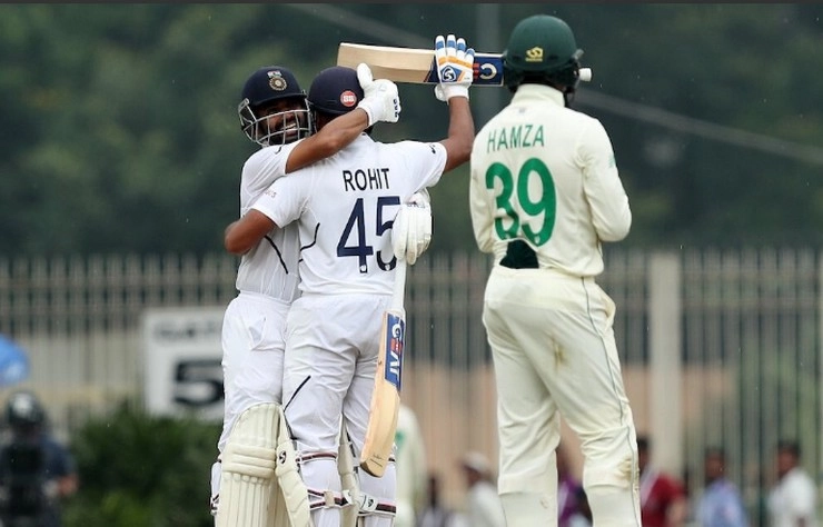 INDvsSA : रांची टेस्ट में रहाणे ने लगाया 11वां शतक, रोहित ने पूरे किए 150 रन - india vs south africa 3rd test