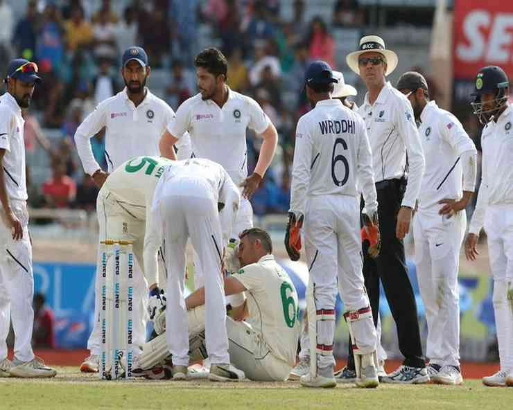 अश्विन की गेंद पर चोटिल हुए रिद्धिमान साहा, अंतिम टेस्ट के चौथे दिन खेलना संदिग्ध - Wriddhiman Saha injured on Ashwin's ball, doubtful to play on fourth day of final Test