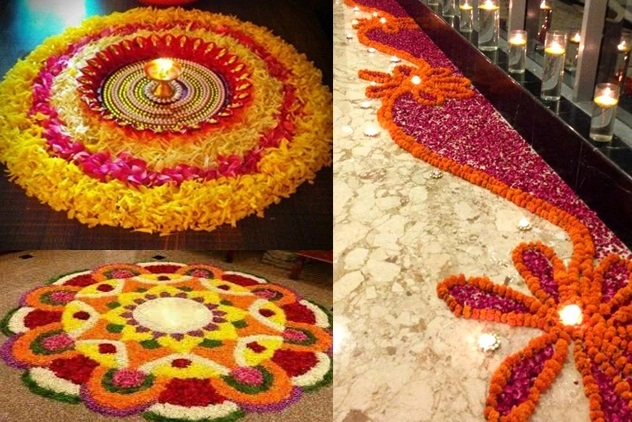मां लक्ष्मी का करें स्वागत फूलों की रंगोली से, जानिए 6 आसान स्टेप्स में बनाने की विधि - easy rangoli making tips