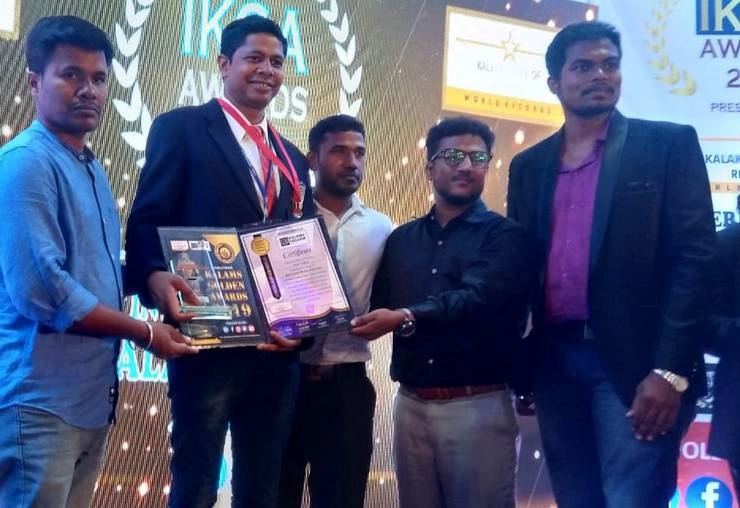 इंदौर के सुनील ठाकुर अंतरराष्ट्रीय 'कलाम गोल्डन अवॉर्ड' से सम्मानित