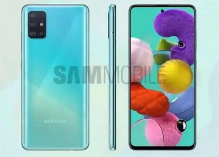 Samsung लांच करेगी पंच होल वाला स्मार्ट फोन, ये रहेंगे फीचर्स - Samsungs Galaxy A51 press renders leak ahead of Dec 12 launch event