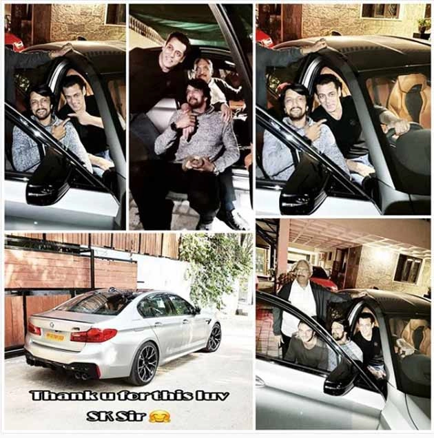 सलमान खान ने 'दबंग 3' के विलेन किच्चा सुदीप को गिफ्ट की BMW M5 कार - Salman Khan, Kichcha Sudeep, Dabangg 3, Car gift, Bollywood