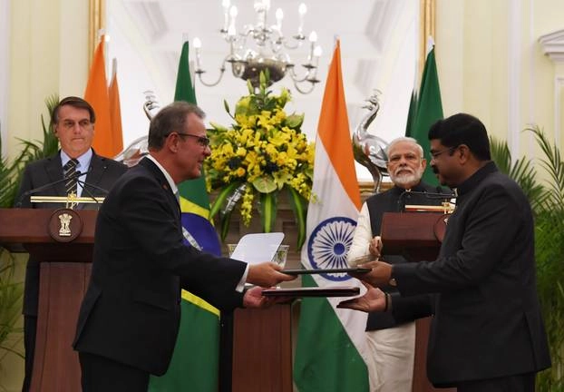 पीएम मोदी से मिले ब्राजील के राष्‍ट्रपति, 15 समझौतों पर हस्ताक्षर - PM Modi meets with Brazil president