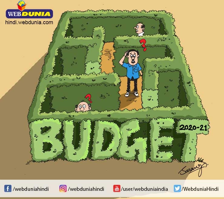 बजट 2020-21 की भूलभुलैया, आखिर समझें तो कैसे - Union Budget 2020-21 Cartoon